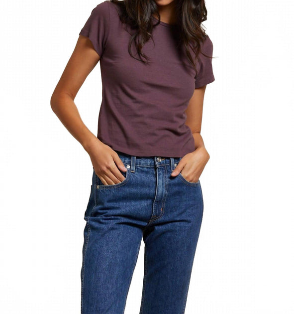 PERFECTWHITETEE Lisa Top Purple Medium 2
