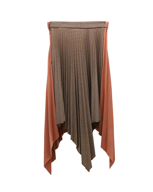 Acne Studios Electric-Pleated Asymmetrical Midi Skirt Pink XXS 3
