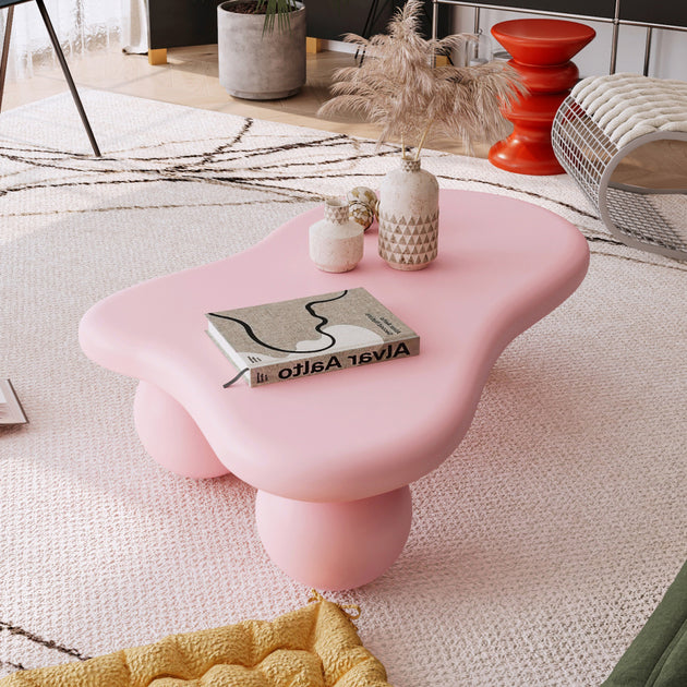 Streamdale 47" Cloud Coffee Table Pink 2