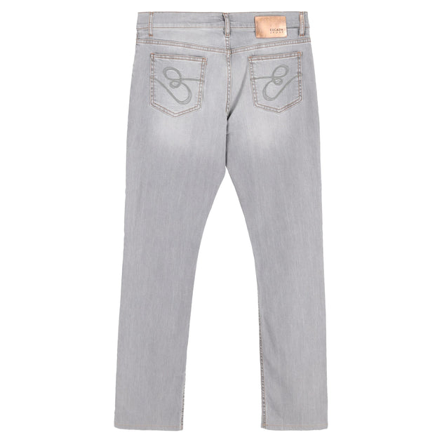 Escada Washed Straight-Leg Jeans Gris EU 38 3
