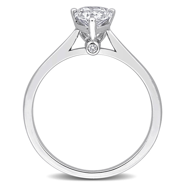 Mimi & Max Pear-Shape Lab-Grown Diamond Solitaire Engagement Ring White US 7 3