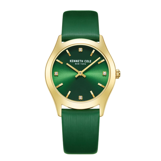 Kenneth Cole KCWLA2222803 Quartz Watch Gold Green 2
