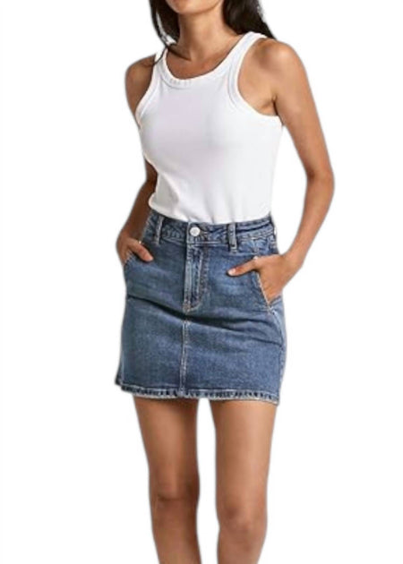 Dear John Denim Quinn Jean Mini Skirt Blue 29 2
