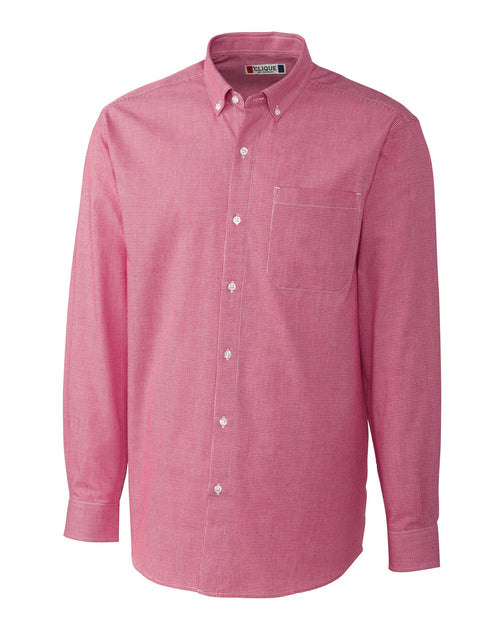 Clique Granna Long Sleeve Shirt Houndstooth Red Large 2