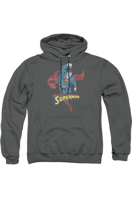 Gildan DC Comics Desaturated Superman Sweat à Capuche Gris XXL 2