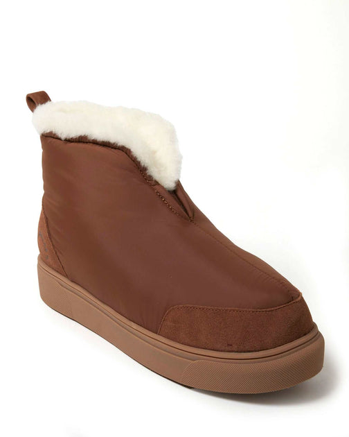 Fireside by Dearfoams Warm Up Bootie Shearling White US 11 3