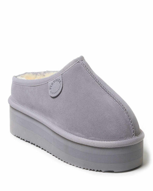 Fireside by Dearfoams Queenstown Shearling Platform Clog Multi US 6 3