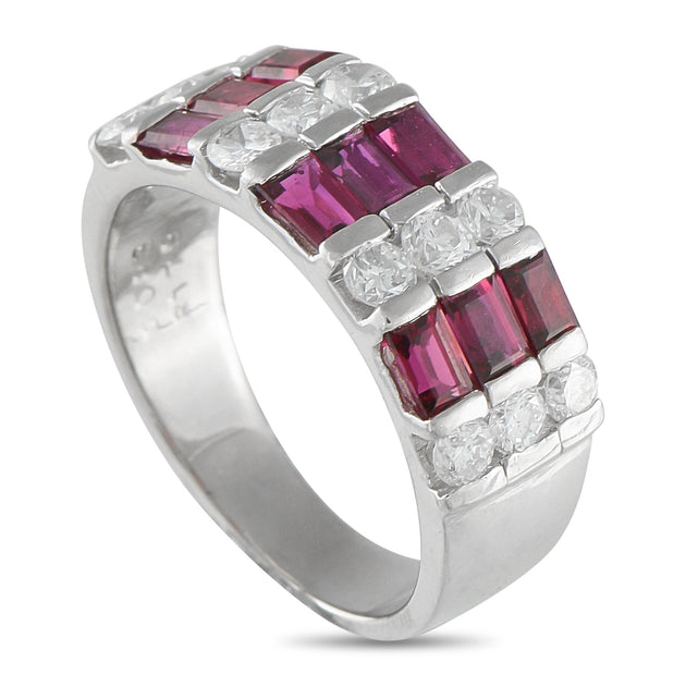 LB Exclusive MF18-073125 Ruby and Diamond Ring Red US 6.25 2