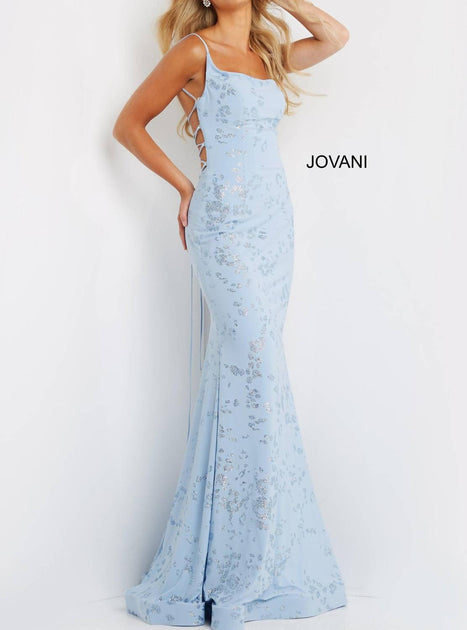 Jovani Long Formal Gown Light Blue US 2 2