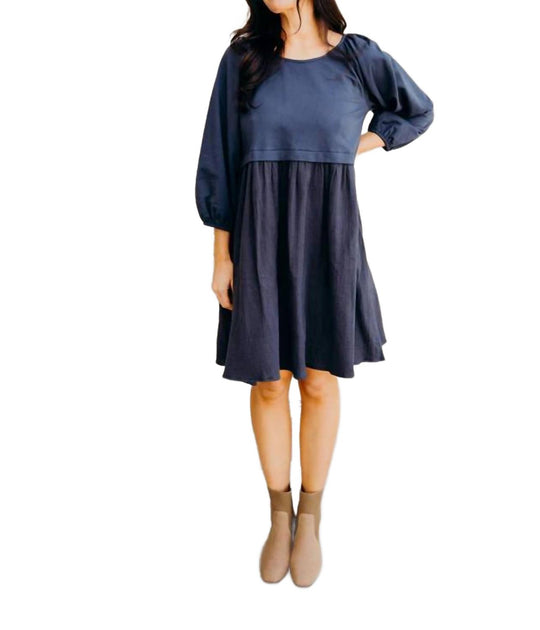 Mikarose Dawn Dress Blue Large 2