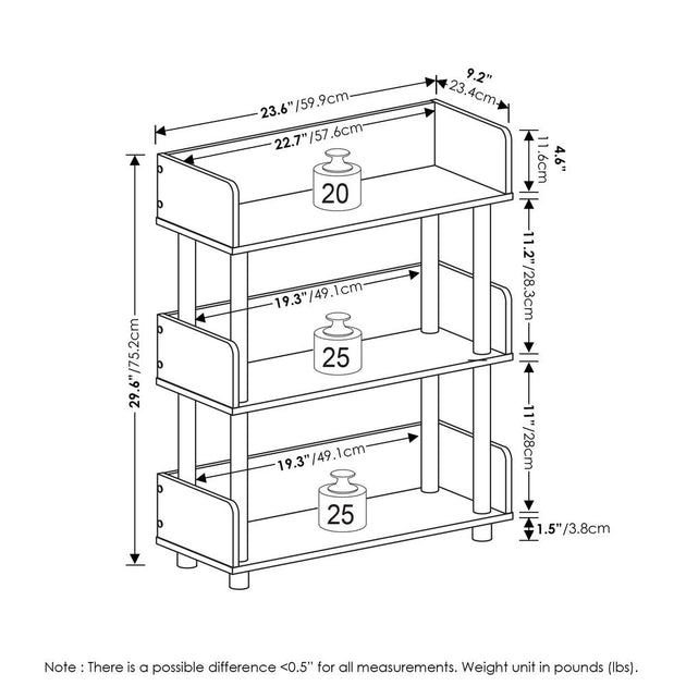 Furinno Turn-N-Tube 3-Tier Display Rack 4