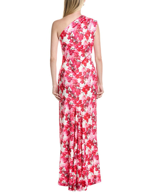 Rene Ruiz One-Shoulder Gown Pink US 6 3
