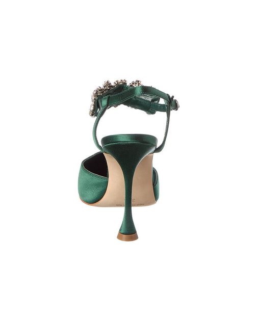 Manolo Blahnik Mabina 105 Pump Green EU 36 4