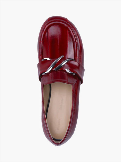 Proenza Schouler Monogram Loafer Red 36 3