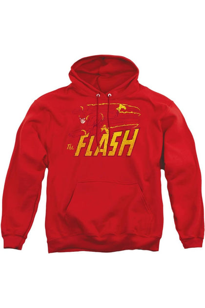 Gildan DC Comics Flash Speed Distressed Hoodie Red Small 2