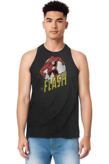 Gildan DC Comics Flash Run Tank Top Schwarz XXL 4