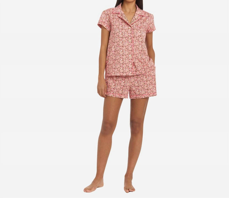 The Sleep Code Liberty Print Floral Cotton Classic Short Pj Set Multi XSmall 2