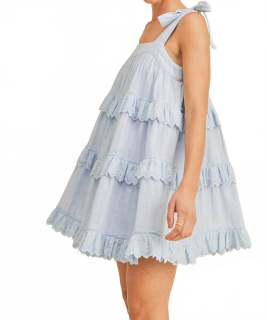 RESET by Jane Kenzie Dress Blue Small 3