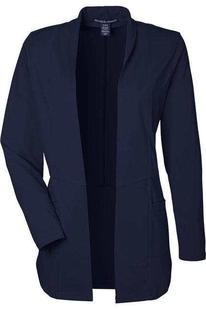 Devon & Jones Raleigh Stretch Cardigan Bleu XLarge 2