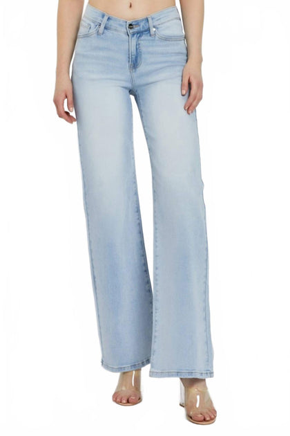 RISEN Vecca V Waist Wide Leg Jeans Blue 25 2