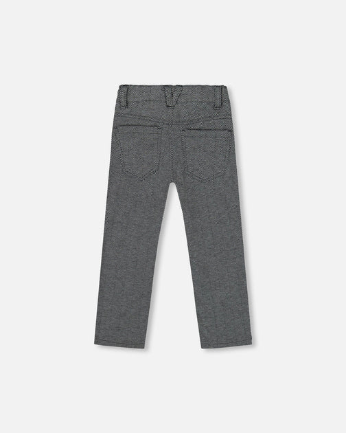 Deux par Deux Stretch Jacquard Pants Grey US 2T 4