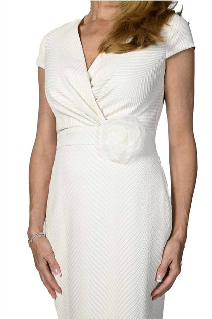 Frank Lyman Woven Midi Dress White US 8 4