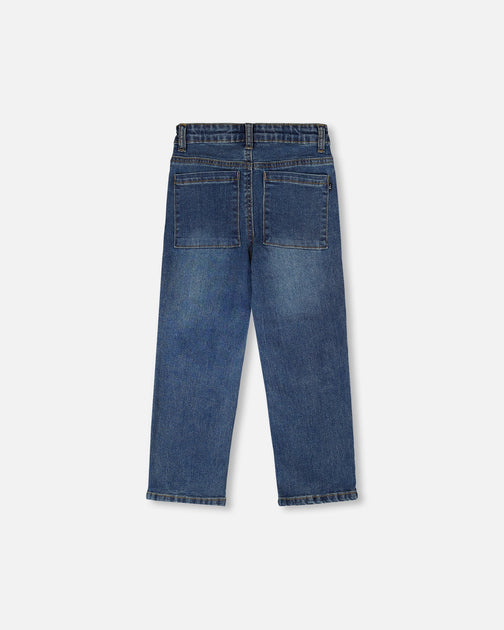 Deux par Deux Stretch Jeans Navy Blue Denim US 4T 4