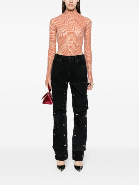 Mugler Top Peach Pink EU 42 3
