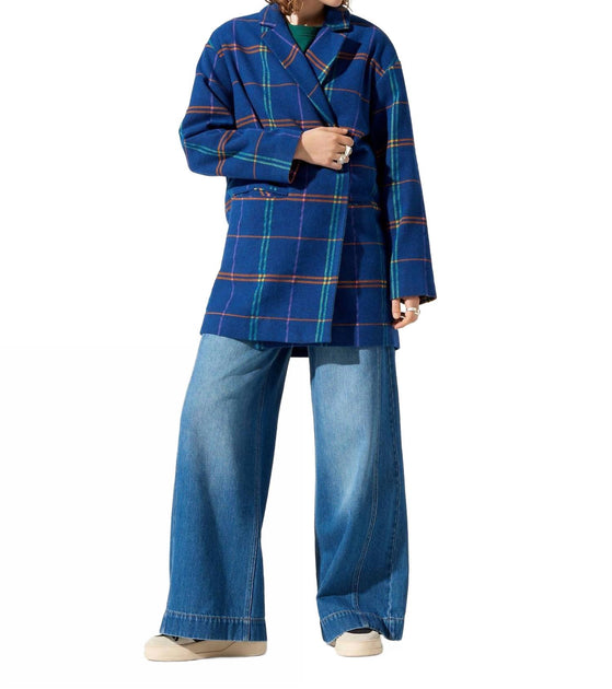 Cotelac Loose Coat Blue Medium 3