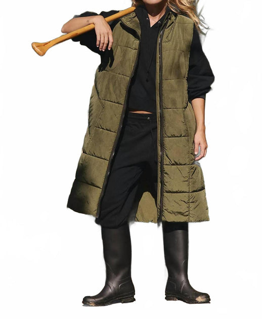 Free People On The Move Packable Puffer Vest Grün Large 2