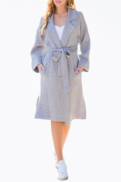 BluIvy Belted Knit Cardigan Blue Small 2