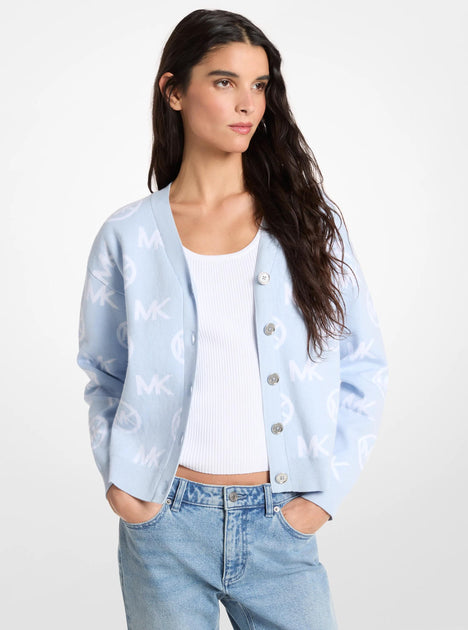 Michael Kors Logo Jacquard Cardigan Multi XS 4