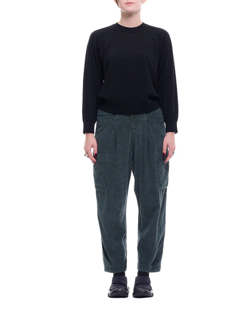 forte forte Rundhals-Strickpullover Schwarz Groß 3