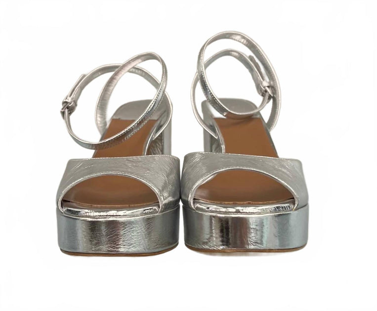 Laurence Dacada Jenna Platform Sandal Silver EU 35.5 4