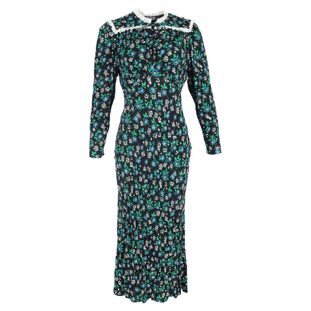 Robe Maxi Rixo Ada en Crêpe à Imprimé Floral 2