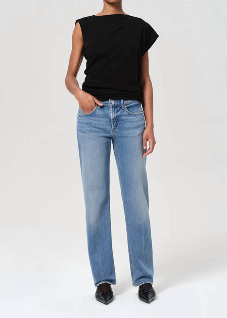 AGOLDE Low Rise Slim Jeans Blue 30 2