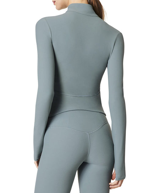 SPANX Full Zip Jacket Green XS 3