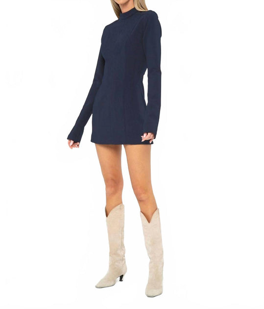 JBQ Clark Mini Dress Blue Large 3