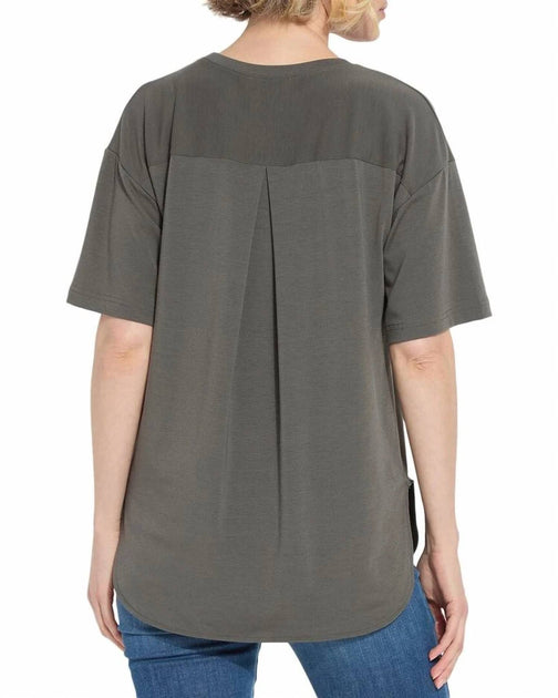 Lysse Jazmine Mix-Media Top Grey XLarge 3