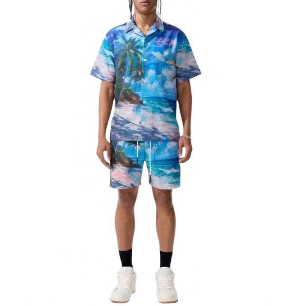 Ensemble Short et Chemise Jordan Craig Retro Wanderlust Party Multi 2X 2