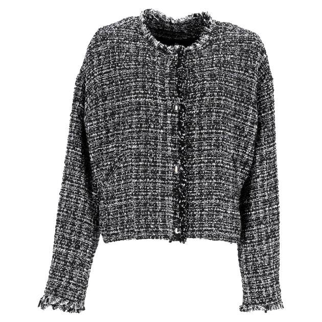 Iro Oluna Tweed Buttoned Jacket Black EU 38 2