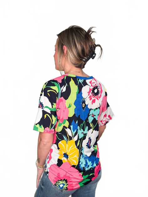 Sew In Love Bold In Floral Top In Multi | ShopSimon
