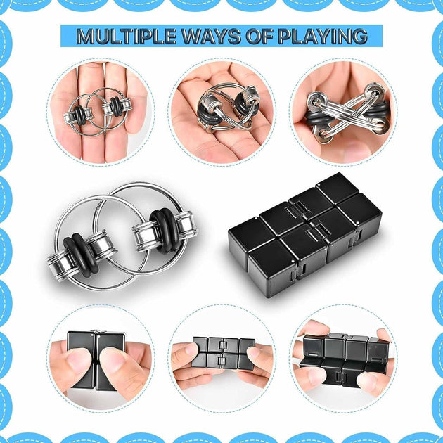 BBTEE 5Pcs Fidget Toy Set Multi-color 4