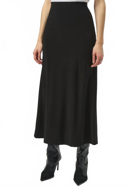 Joseph Ribkoff Pull On Back Slit Maxi Skirt Black US 8 2
