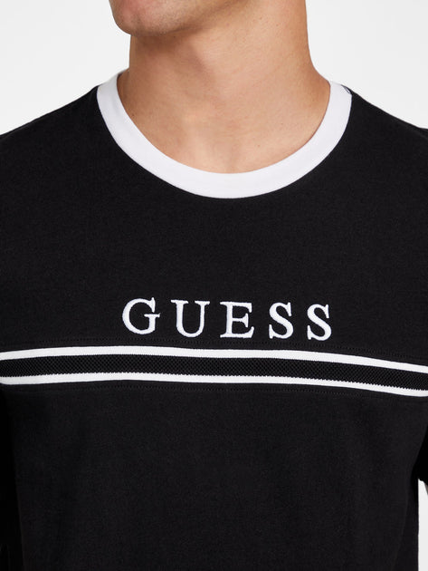 Guess Factory Eco Ringo Crewneck Tee Black XXLarge 4