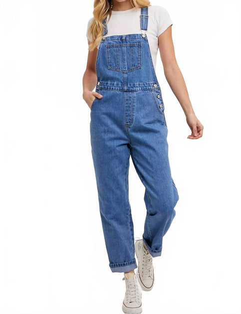 BluIvy Everly Denim Overalls Blue Medium 2
