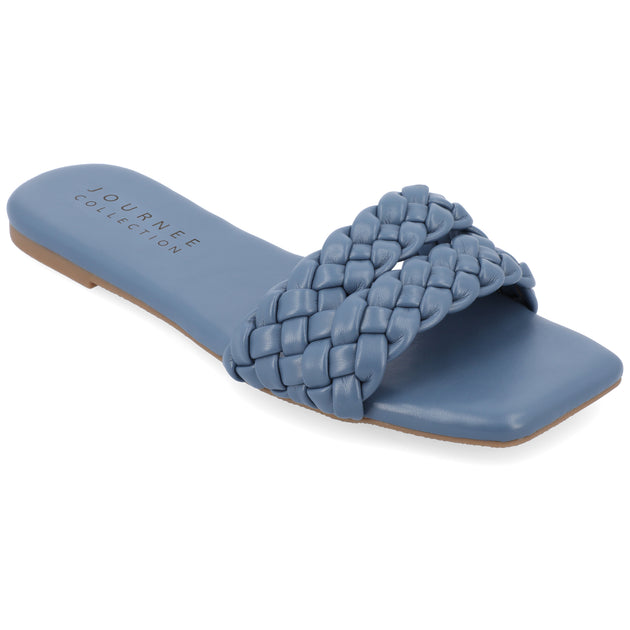 Journee Collection Sawyerr Sandals Black US 9 2