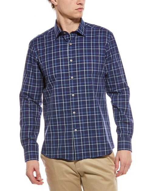 Chemise Scott Barber Canclini Twill Marine XXL 2