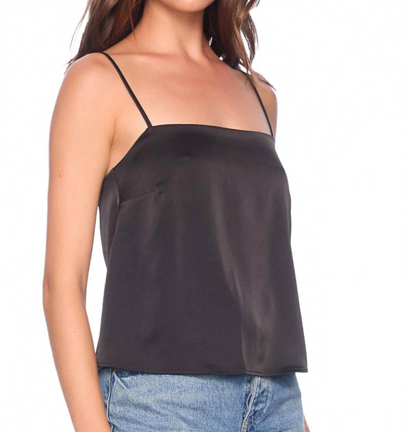 Susana Monaco Satin Camisole Top Grey Small 4