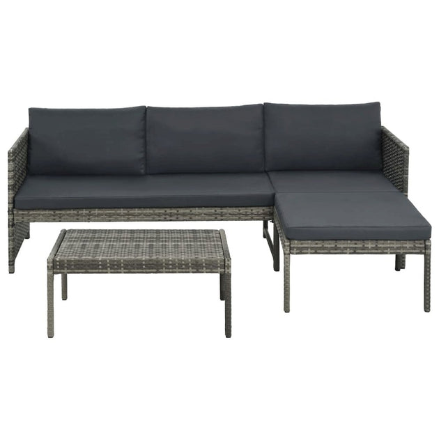 VidaXL 44480 3 Piece Garden Lounge Set Gray 3